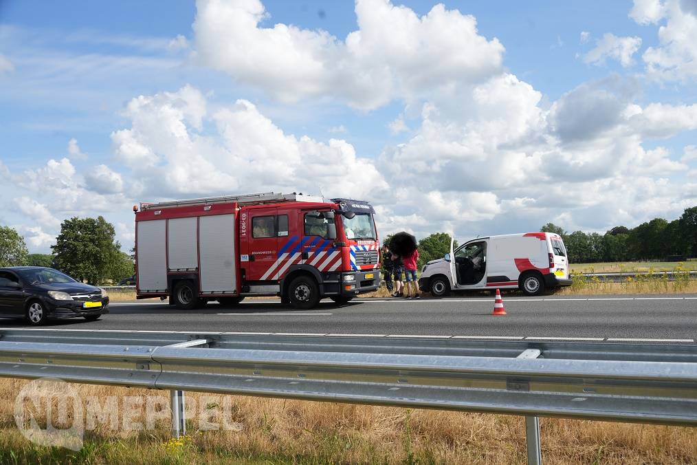 Ongeval op A28 bij Rogat