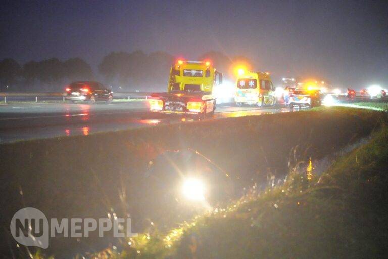 Update: 31-jarige vrouw aangehouden na ongeval op A28 bij Rouveen.