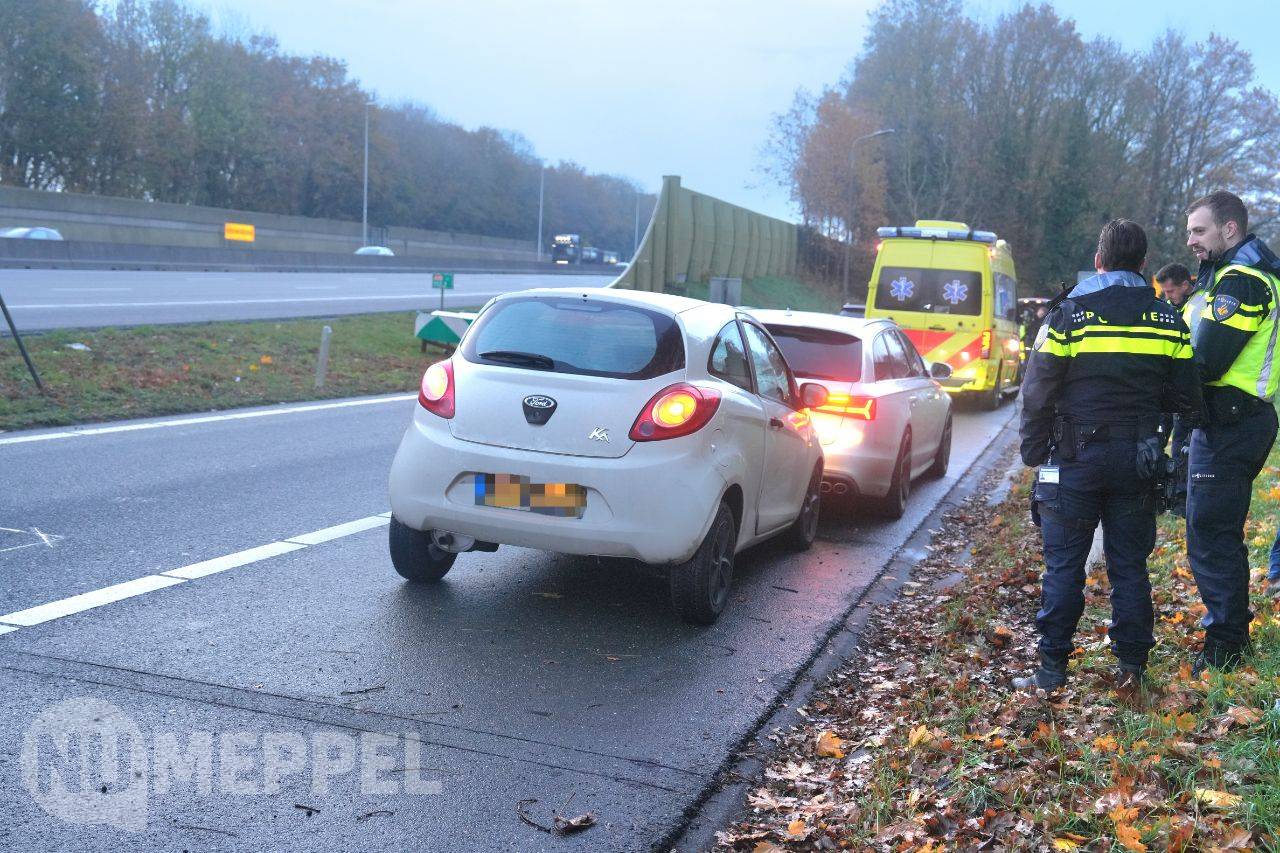 Twee kop-staartbotsingen op A28 bij Staphorst zorgen voor verkeershinder