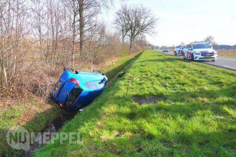 Eenzijdig ongeval op N375 bij Meppel, één persoon gewond