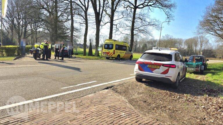 Motorrijder onderuit bij Reestkerkje in Balkbrug