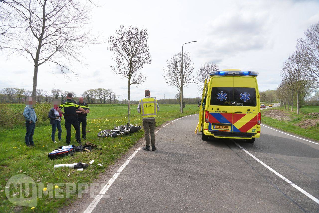 Ernstig ongeval met motorrijder op Oosterbroekenweg bij Meppel