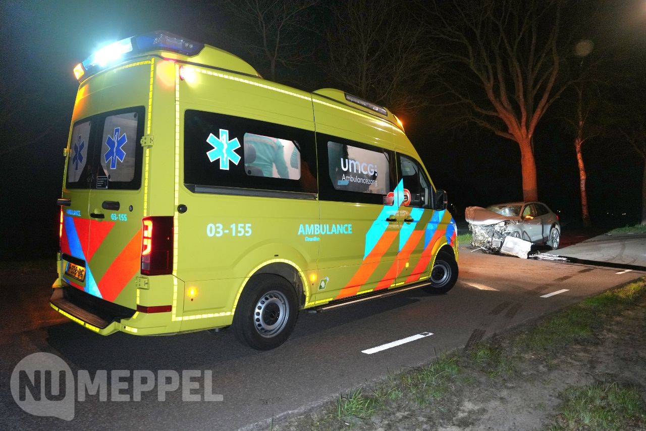Eenzijdig ongeval op Nieuwe Ruiterweg in Havelte: bestuurder ernstig gewond