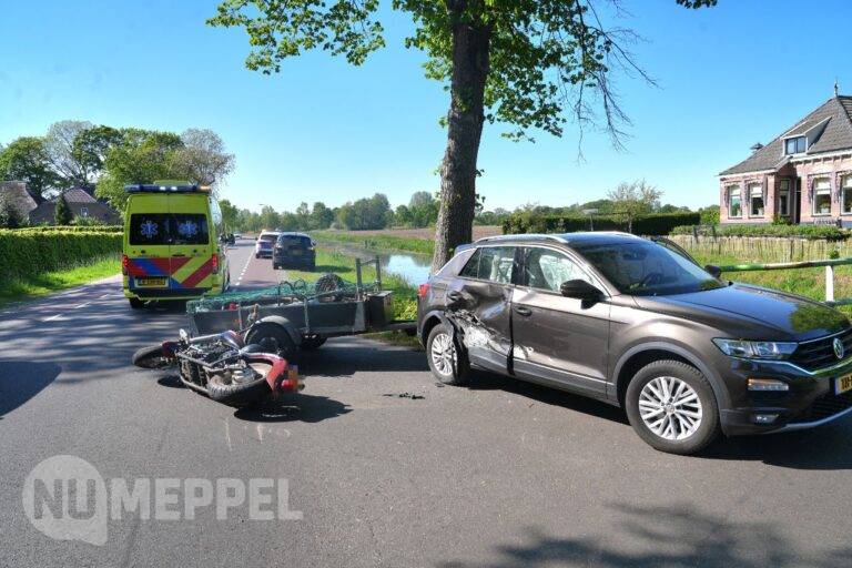Motorrijder gewond bij ongeval in Broekhuizen