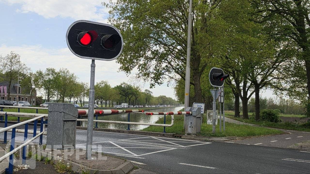 Storing Boskampbrug zorgt voor flinke verkeershinder in Havelte