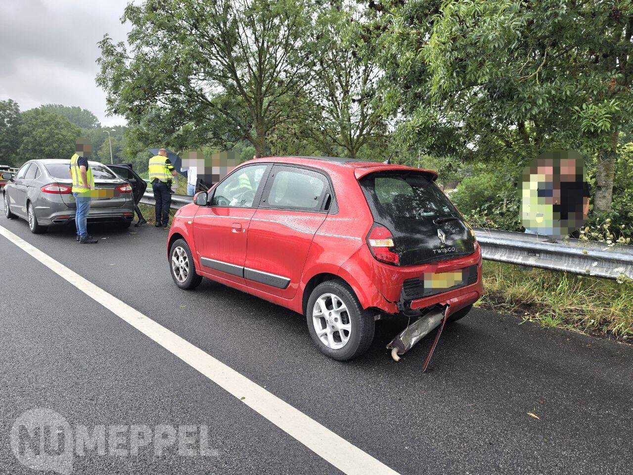 Drie voertuigen betrokken bij kop-staartbotsing op A32 bij Meppel